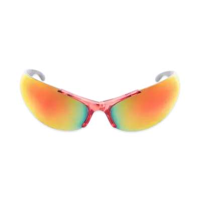 BALENCIAGA Afterhour Oval Sunglasses "Red"