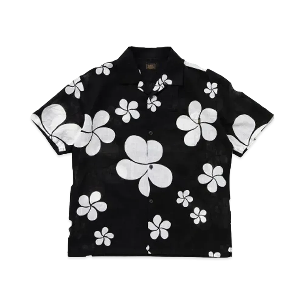 RATS FLOWER ALOHA S/S SHIRT "BLACK"