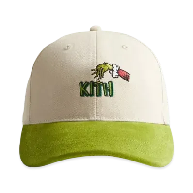 Kith x The Grinch Suede Brim Aaron Cap "Matcha"