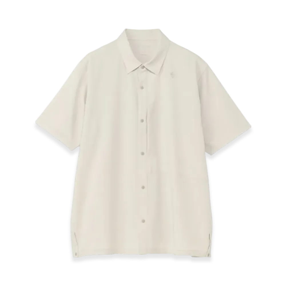 Goldwin Airflow Hike Short Sleeve Shirt (Unisex) "Moon White"
