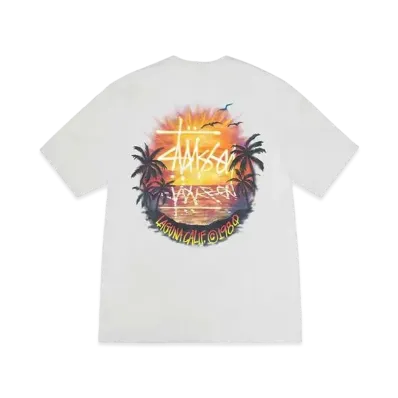 Stussy Sunset Tee "Fog"