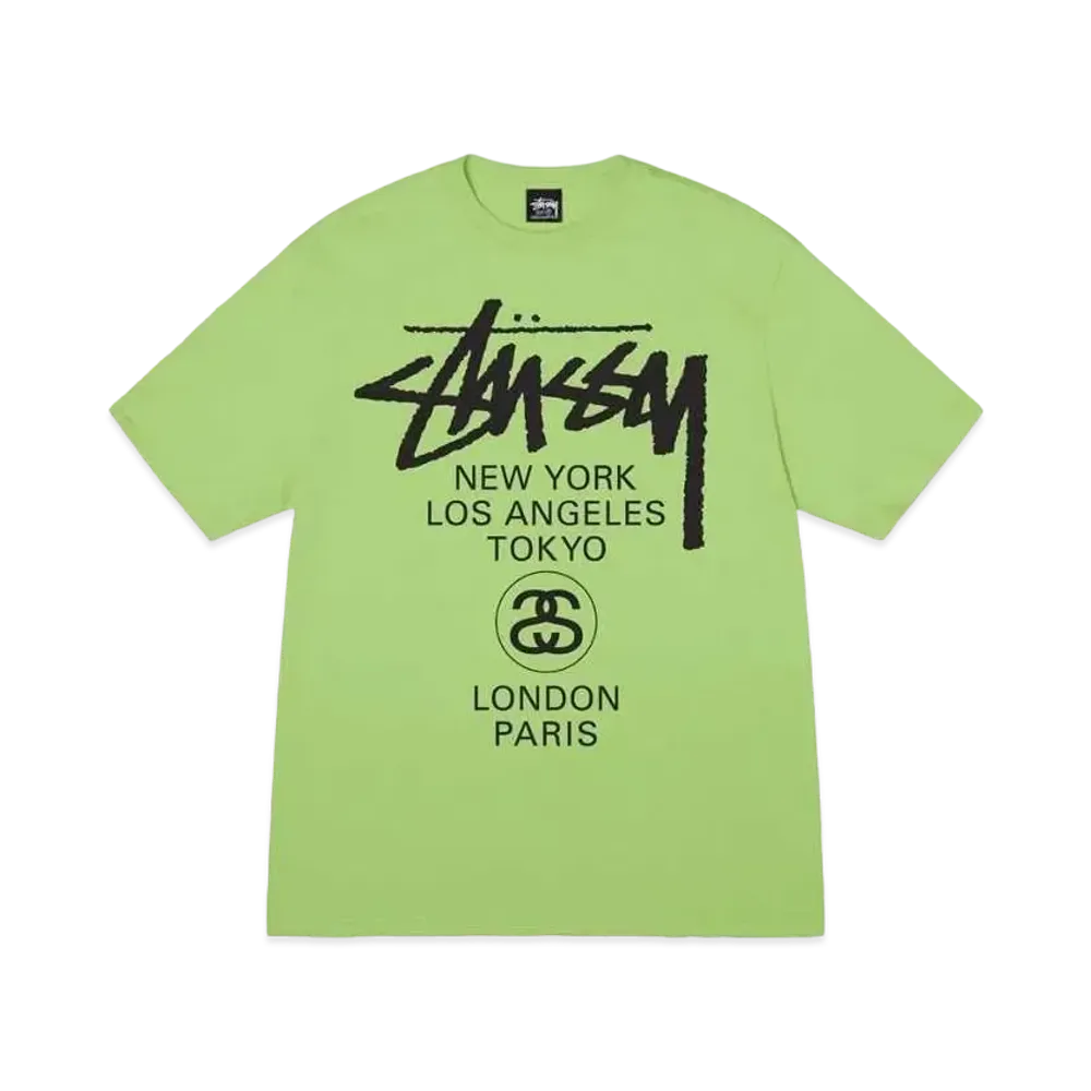 ステューシー ワールドツアー Tシャツ "ティー" (23SS)