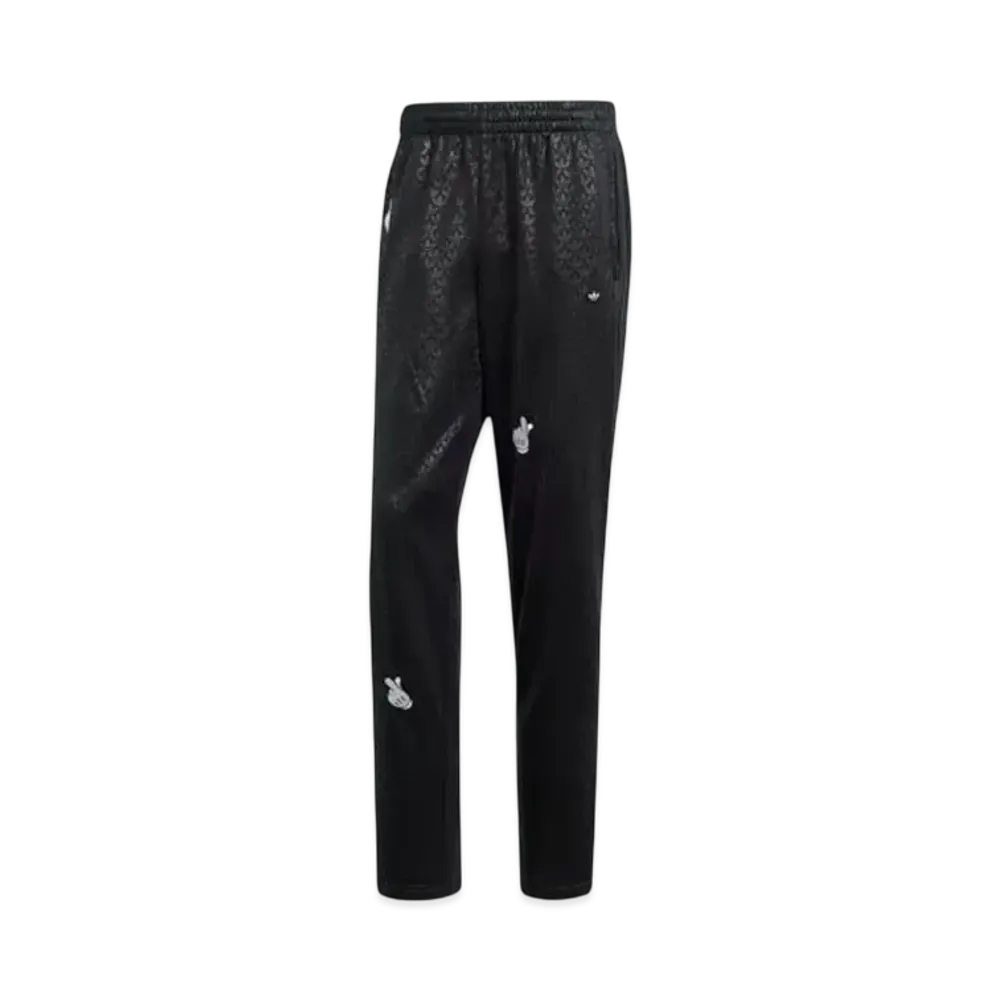 adidas Mickey Mouse x Originals Embroidered Monogram Firebird Track Pants "Black"