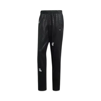 adidas Mickey Mouse x Originals Embroidered Monogram Firebird Track Pants "Black"