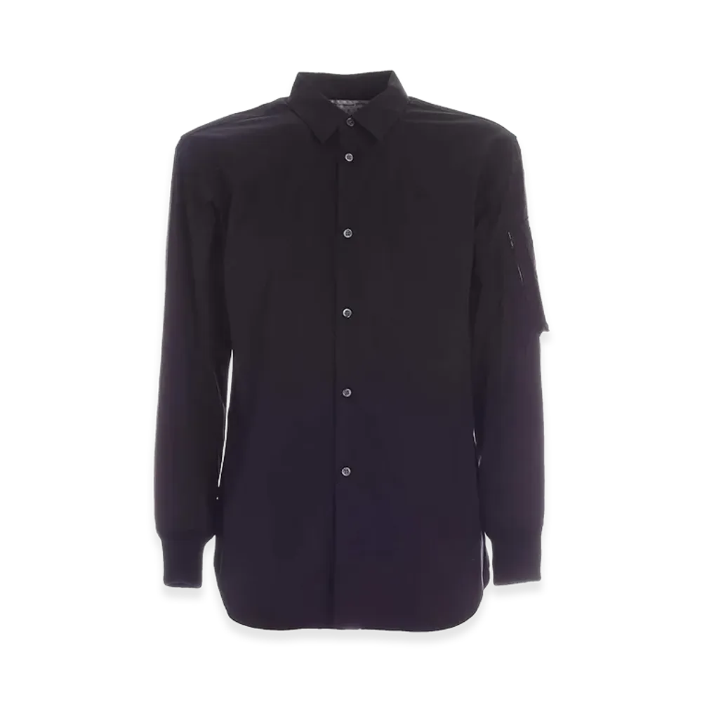 COMME des GARCONS SHIRT Knitted Cuffs Shirt "Black"