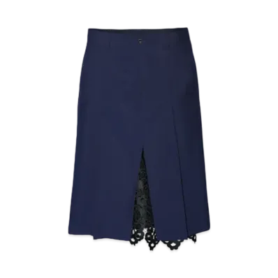 TOGA VIRILIS OX Lace Skirt "Navy" TP242-FG217
