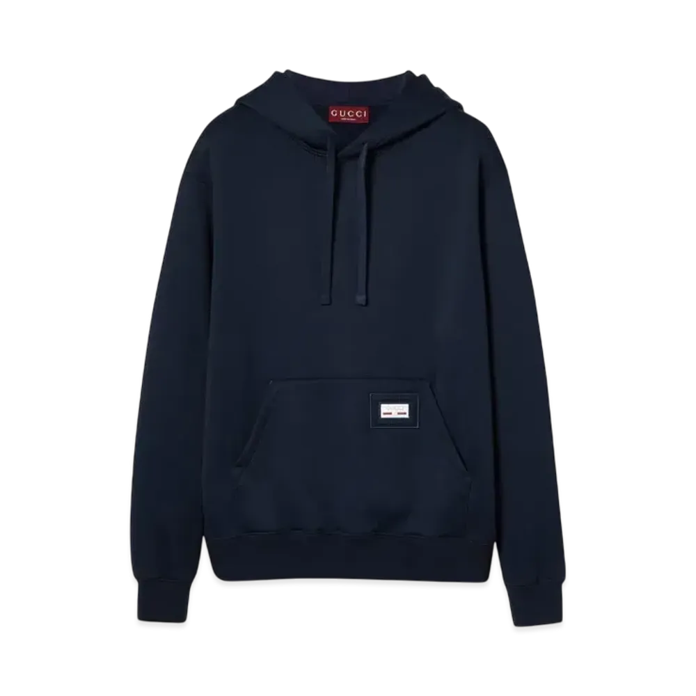 GUCCI Technical Nylon Jersey Sweatshirt "Navy"