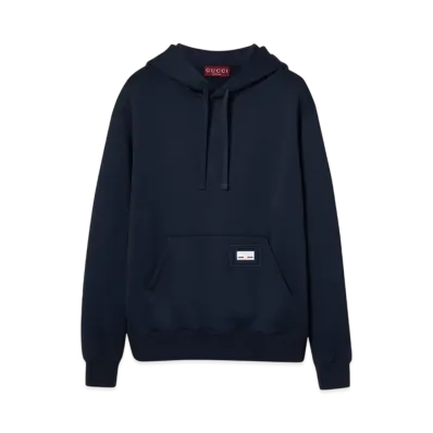 GUCCI Technical Nylon Jersey Sweatshirt "Navy"