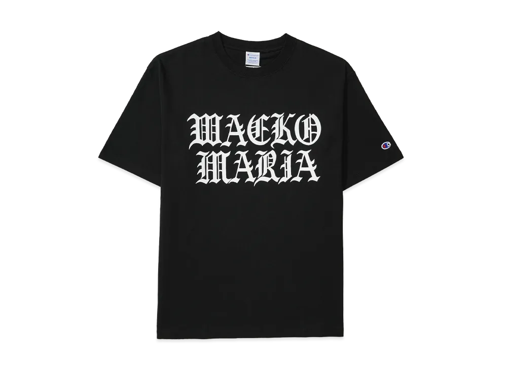 WACKO MARIA x Champion Heavy Weight T-Shirt "Black"