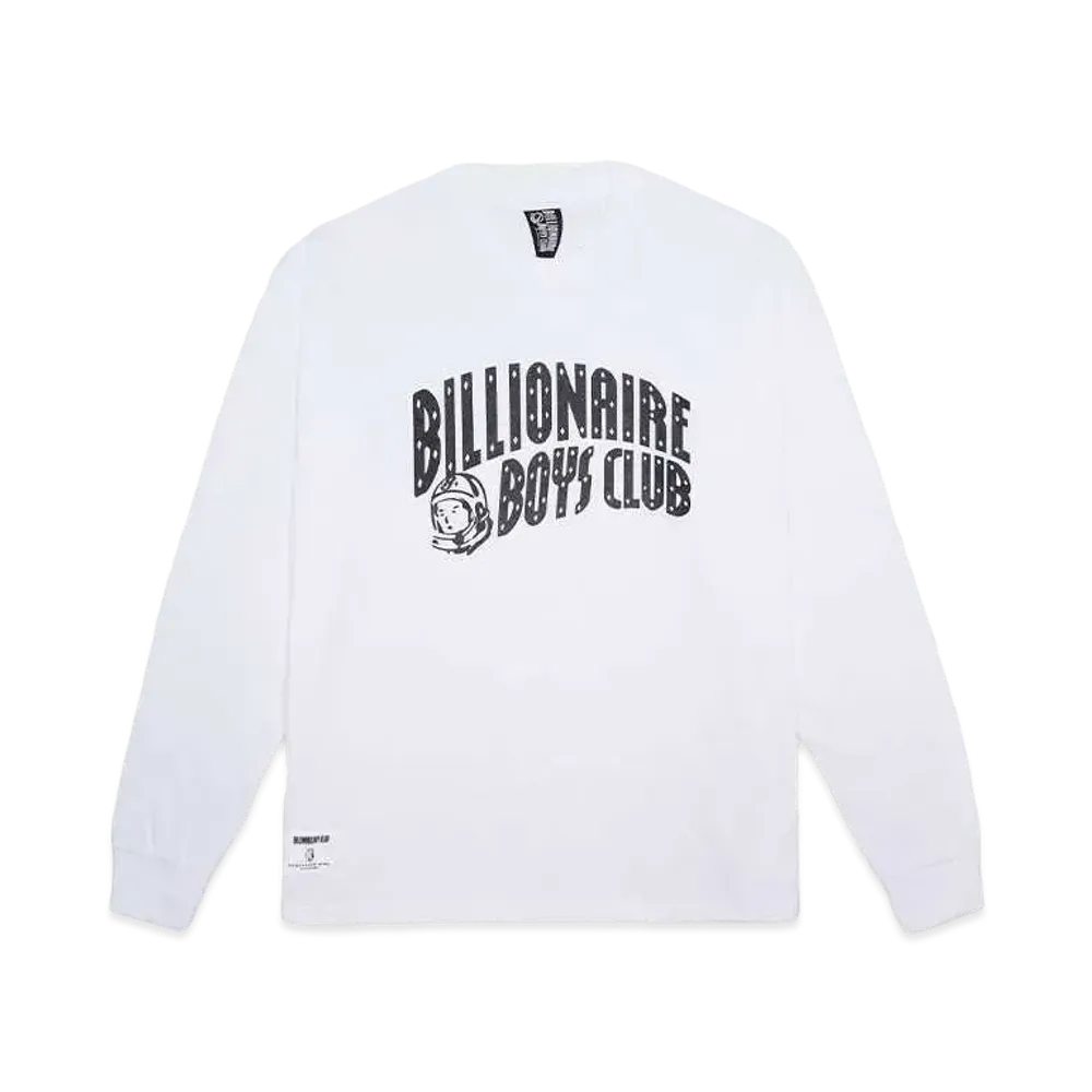 BILLIONAIRE BOYS CLUB COTTON L/S T-SHIRT ARCH LOGO "WHITE"