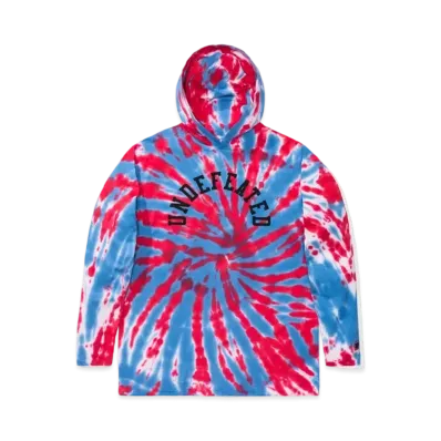 UNDEFEATED TIE DYED HOODED L/S TOP - 10034 "Blue"