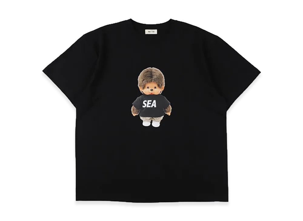 WIND AND SEA x Monchhichi Doll Tee "Black"