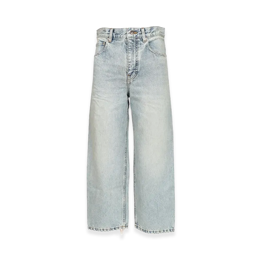 BALENCIAGA Women's Jackie Capri Vintage Denim "Light Blue"