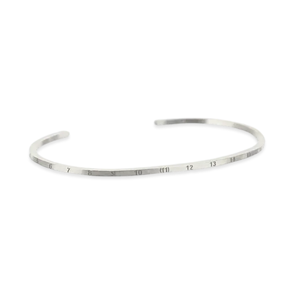 Maison Margiela Number Logo Slim Bracelet "Silver"