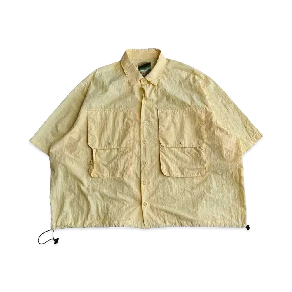 BALLSY.BROTHERS nylon front pocket shirt "Yellow"