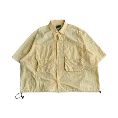 BALLSY.BROTHERS nylon front pocket shirt "Yellow"