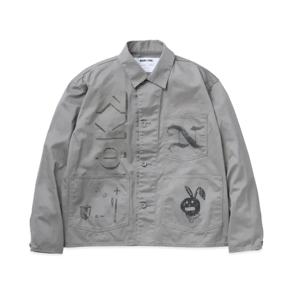NEIGHBORHOOD Memorial Coverall Jacket "Gray"