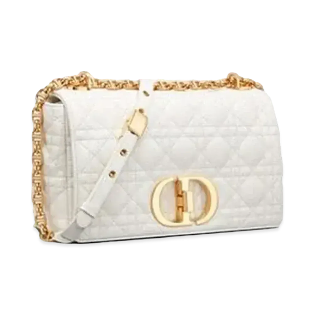 Dior Medium Dior Caro Bag "White"