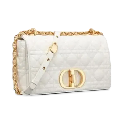 Dior Medium Dior Caro Bag "White"