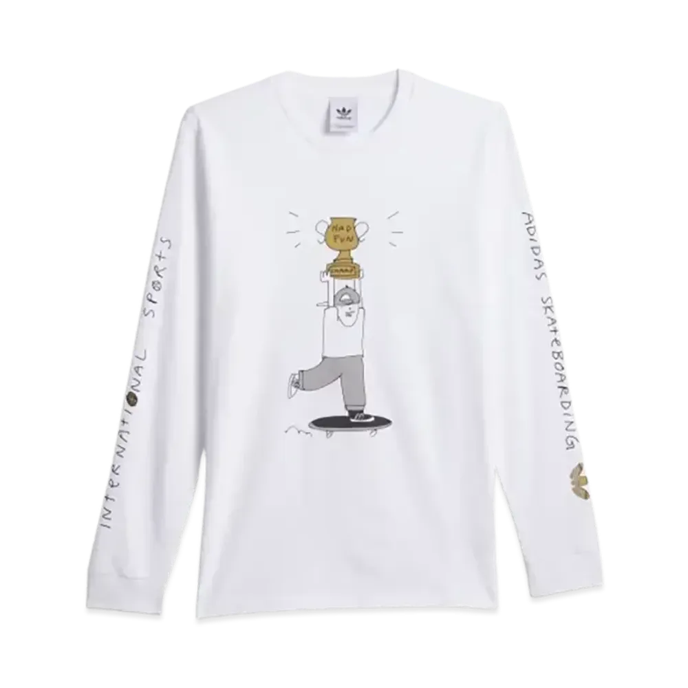 adidas Henry Jones Champ Long Sleeve T-Shirt (Gender Neutral) "White"