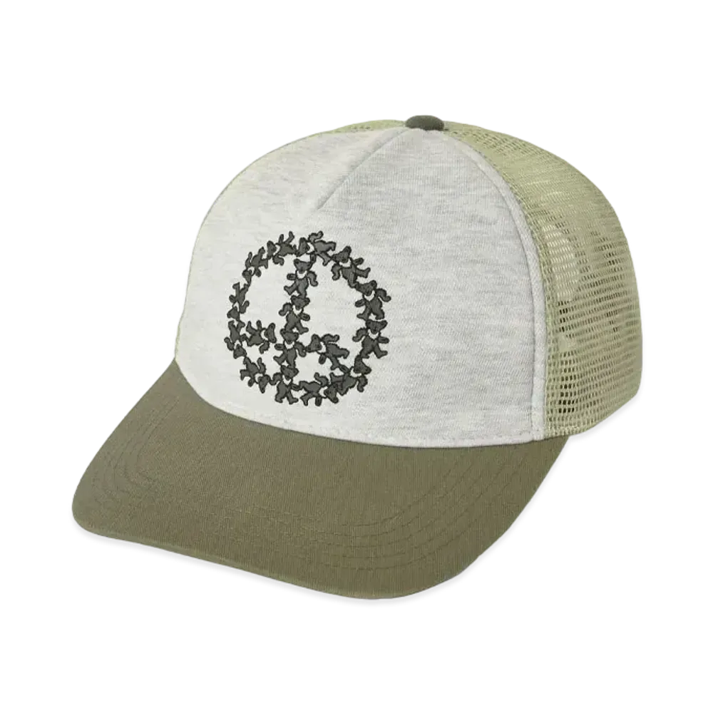 thisisneverthat x Grateful Dead Peace Bears Mesh Trucker Cap "Olive"