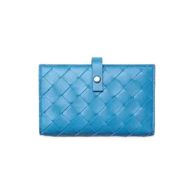 Bottega Veneta Intrecciato Lambskin Calfskin With Coin Purse "Swimming Pool"