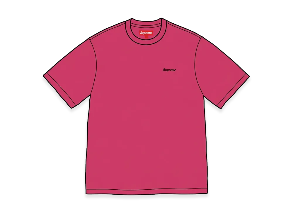 Supreme Washed S/S Top "Magenta"