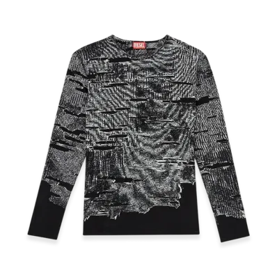 Diesel K-Cadmo Jumper With Engineered Distressing "Black"