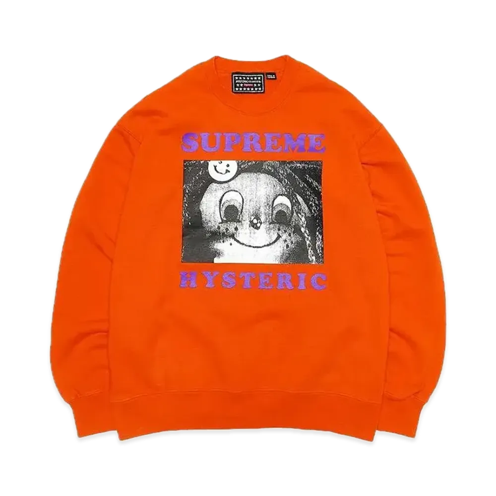 Supreme x HYSTERIC GLAMOUR Crewneck "Orange"