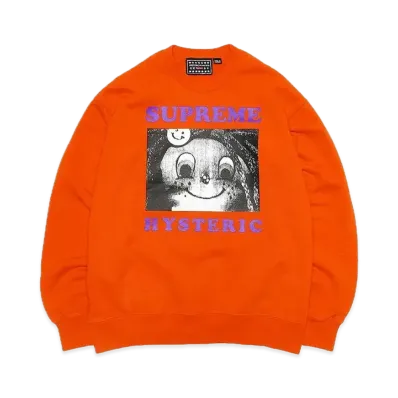 Supreme x HYSTERIC GLAMOUR Crewneck "Orange"