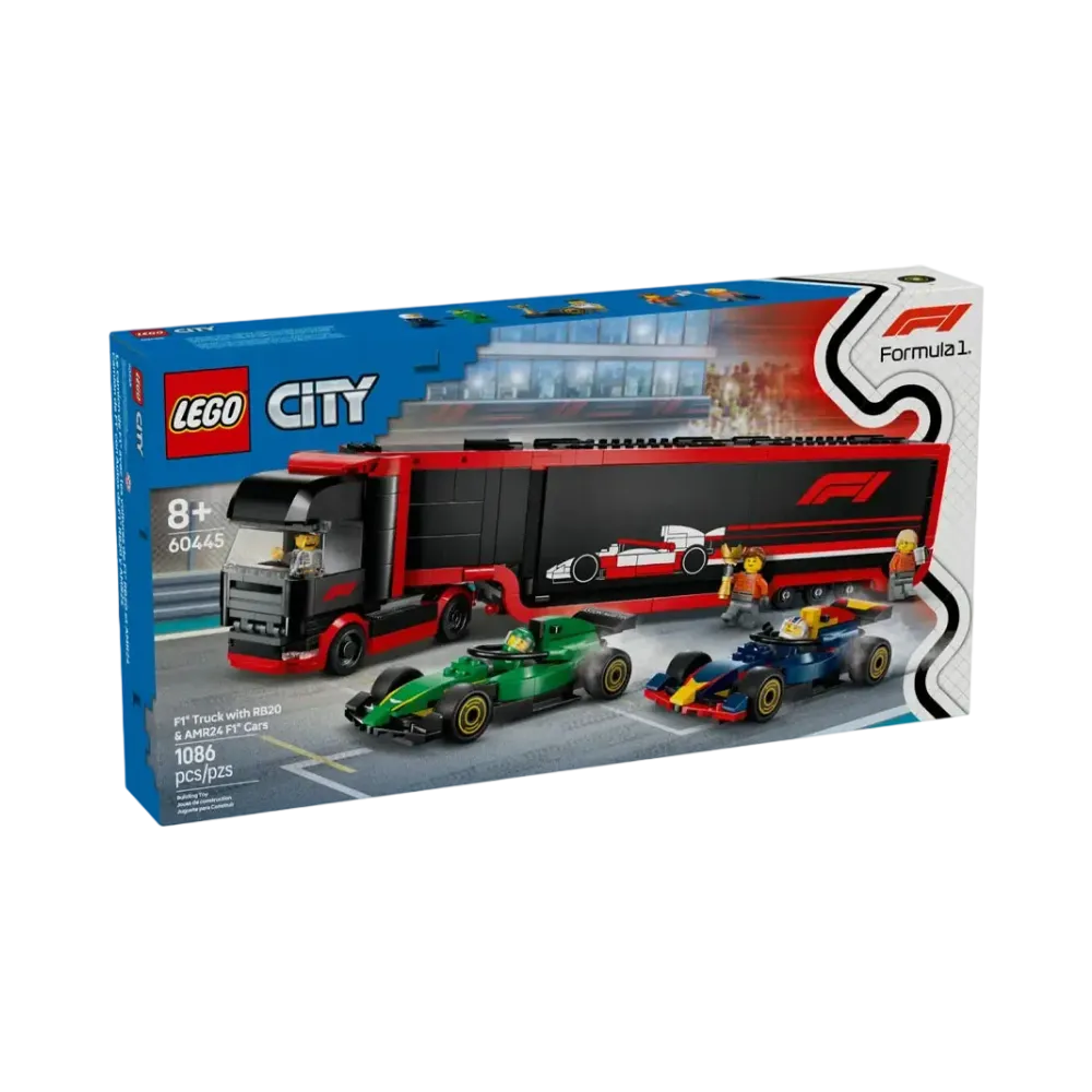 LEGO CITY "F1 Truck with RB20 & AMR24 F1 Cars" [60445]