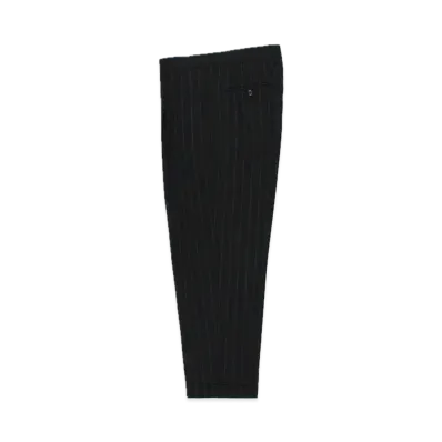 WACKO MARIA x Dormeuil Striped Pleated Trousers (Type-2) "Black"