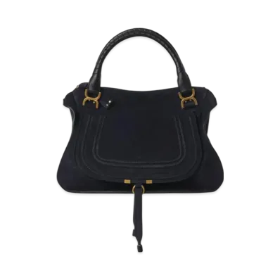 Chloe Marcie Large Double Carry Bag "Midnight Blue"
