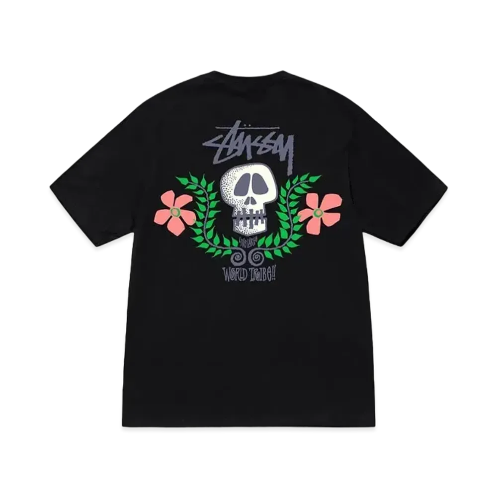 Stussy Skull Crest Tee "Black"