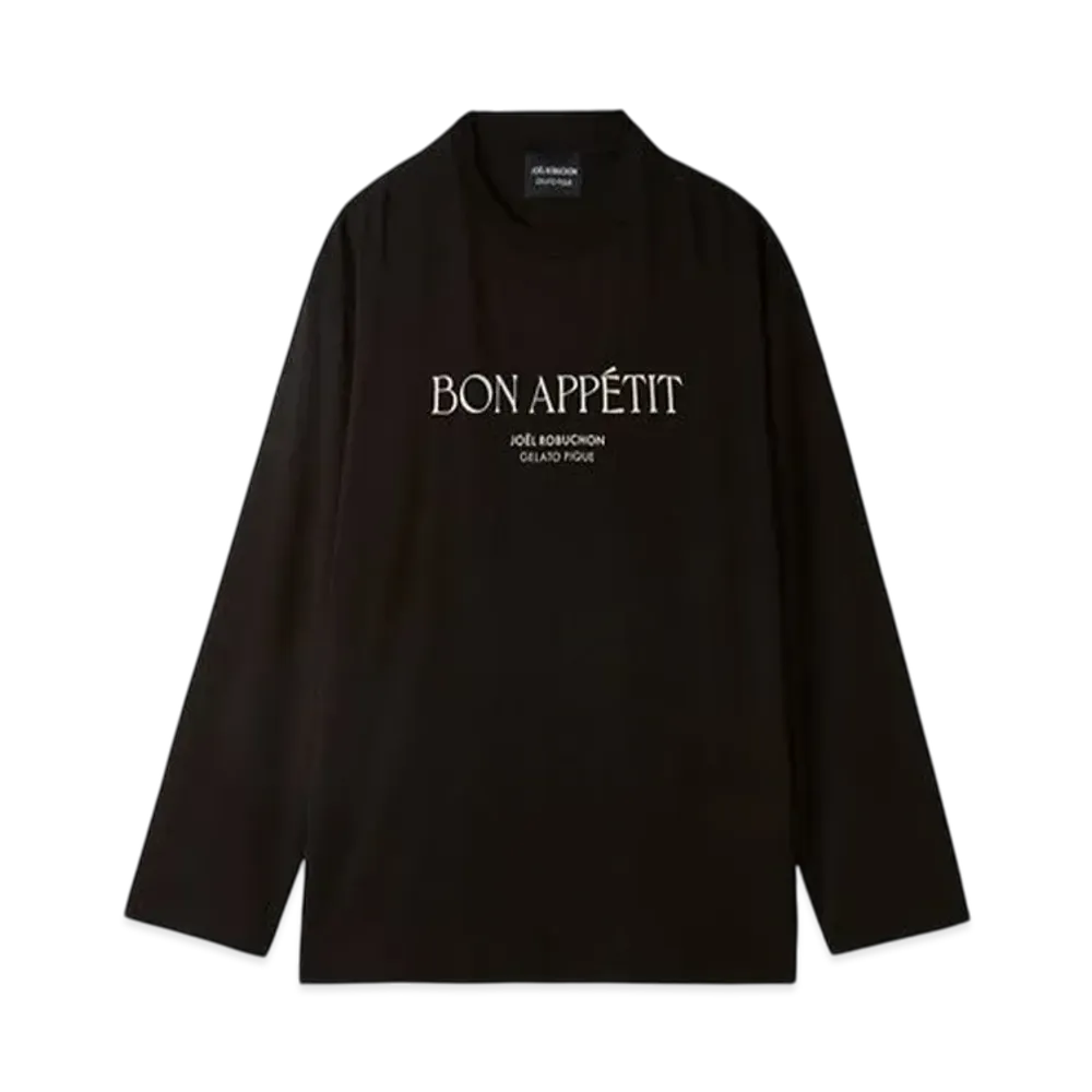 GELATO PIQUE x JOEL ROBUCHON HOMME One Point Long Tee "Black"