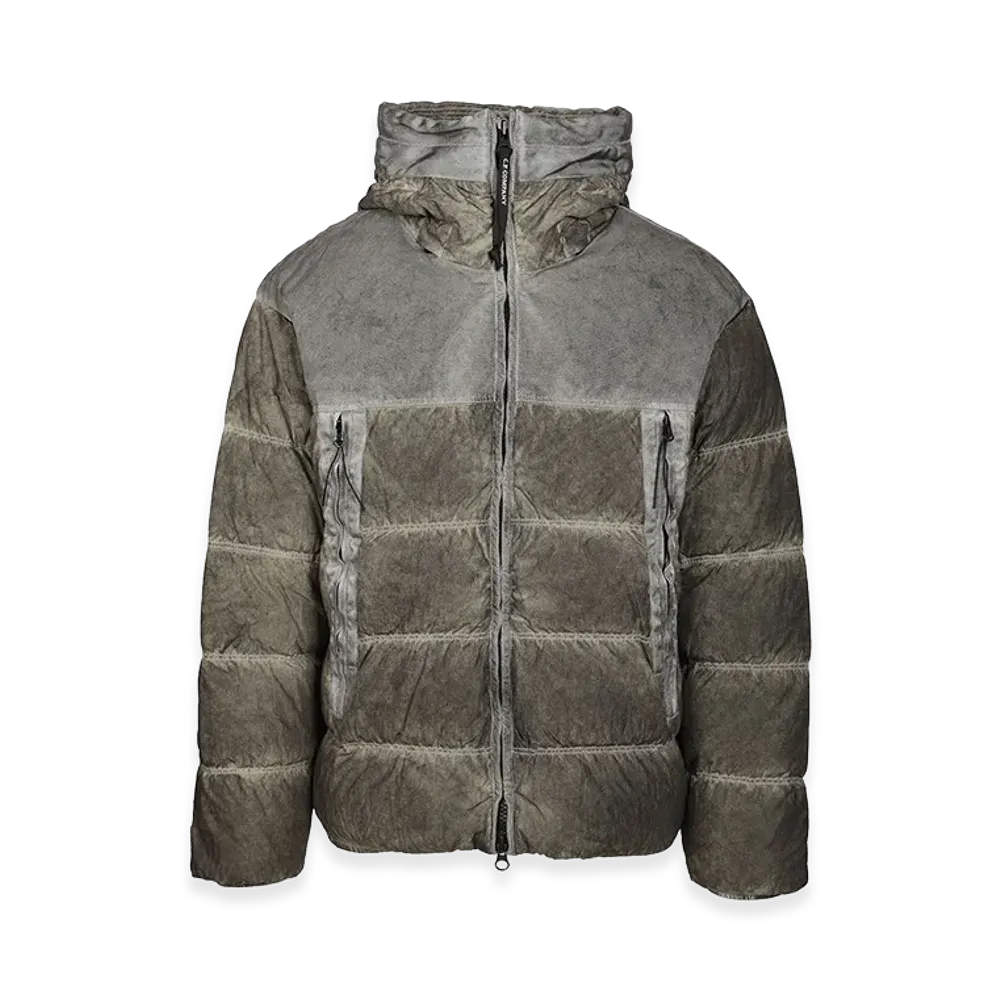 C.P. Company Quilted Jacket with Hood "Black"