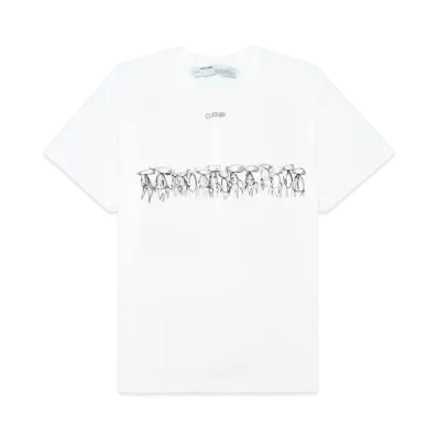 OFF-WHITE / Futura Oversized Fit Atoms T-Shirt "White"
