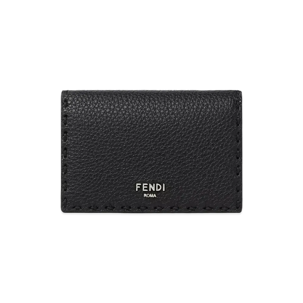FENDI Saddlery Card Holder "Black"