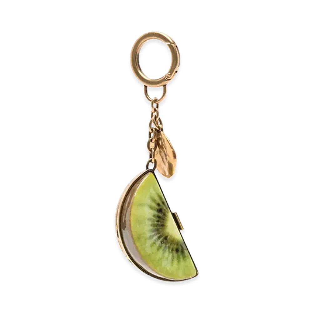 Saint Laurent Women's Keyring "Gold/Green"
