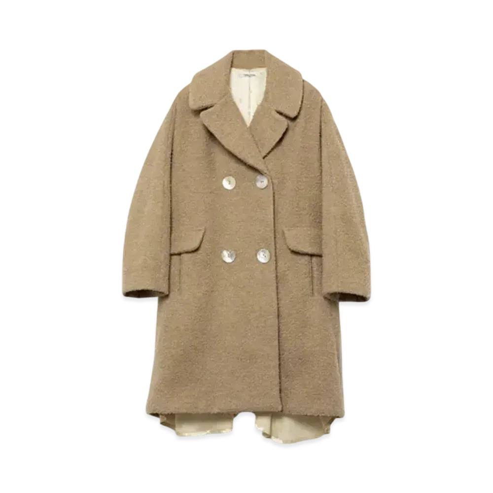 FUMIKA UCHIDA Napping Double Breasted Coat "Camel"