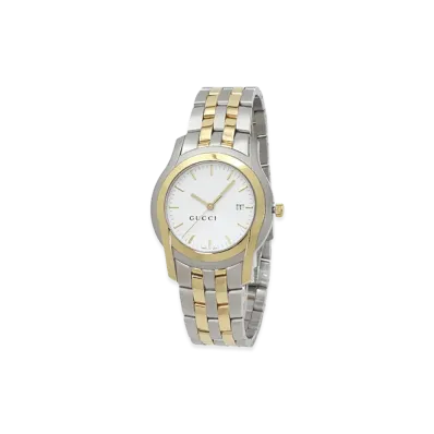 GUCCI G-Class Quartz Watch 38mm "Silver/Yellow Gold"