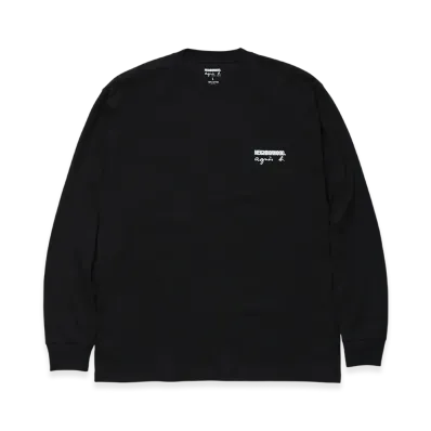 NEIGHBORHOOD x agnes b. Crewneck LS-1 "Black"