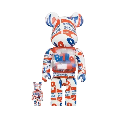 Bearbrick ANDY WARHOL "Brillo" 2022 100% & 400%