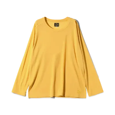 Needles L/S U Neck Tee Poly Mesh "Yellow"