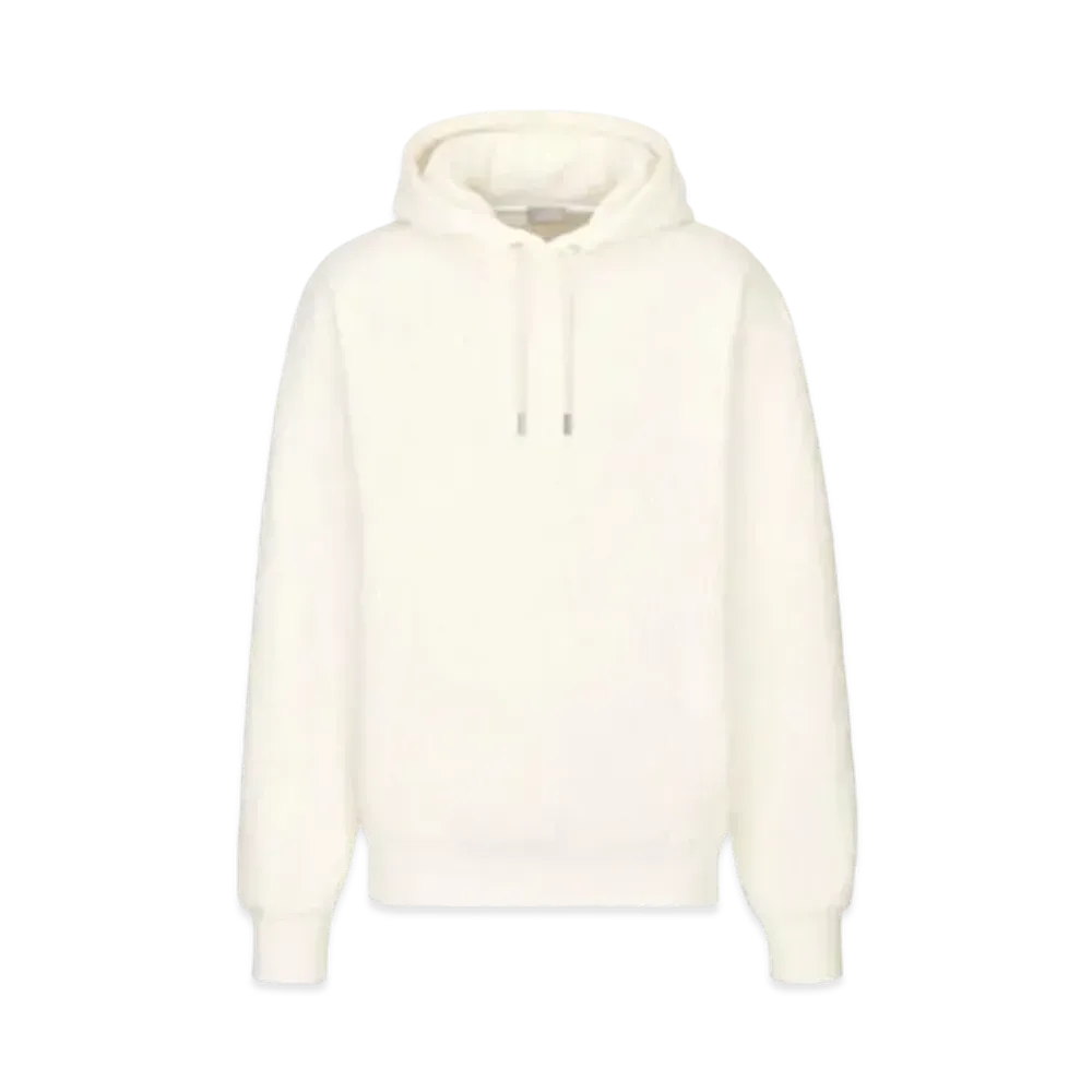Dior Dior Oblique Relaxed-Fit Hooded Sweatshirt Terry Cotton Jacquard "Off White"