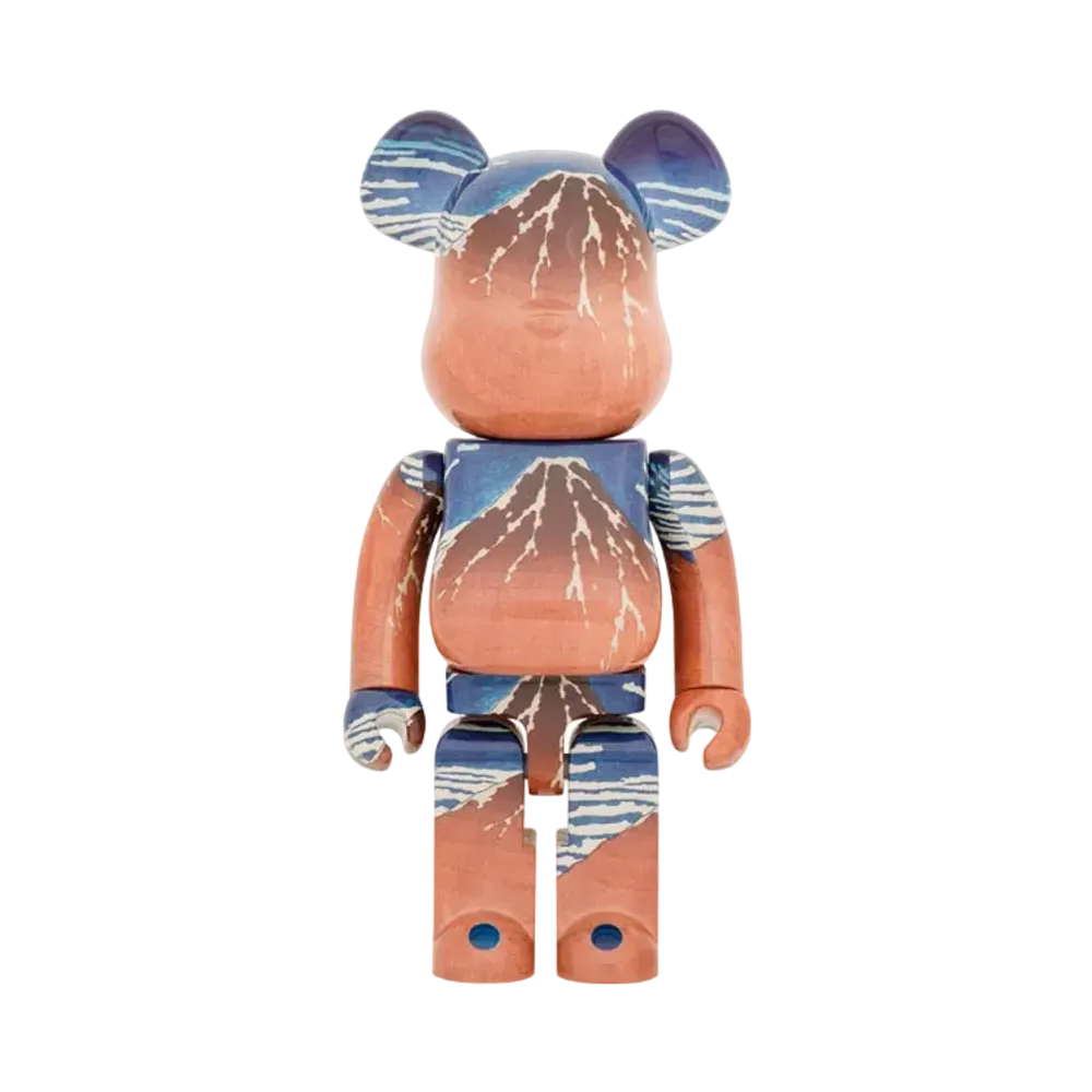 Bearbrick KATSUSHIKAHOKUSAI 「Thirty-six Views of Mt. Fuji Red Fuji」1000%