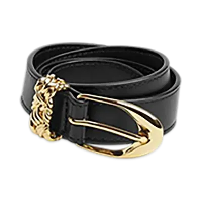 Bottega Veneta Intreccio Loop Belt "Black"