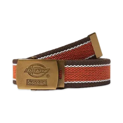 Supreme x Dickies Stripe Webbing Belt "Brown"