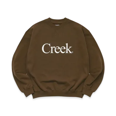 Creek Angler's Device x WHIMSY Logo Crewneck "Brown"