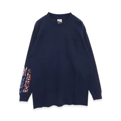 Chrome Hearts American Flag L/S T-Shirt "Navy"